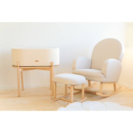 Chaise à bascule tissu teddy Neutre 2 - vertbaudet enfant 