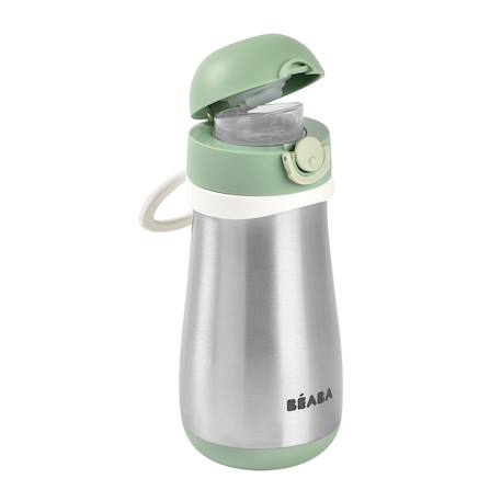 Gourde inox d'apprentissage nomade 350 ml Rose ancienne+Vert sauge 9 - vertbaudet enfant 