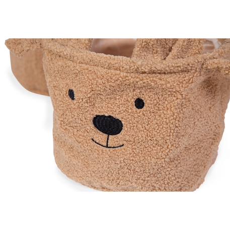 Panier de rangement 25x20x20 cm teddy Blanc cassé+Neutre 9 - vertbaudet enfant 