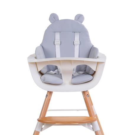 Coussin chaise haute déperlant Gris 1 - vertbaudet enfant 