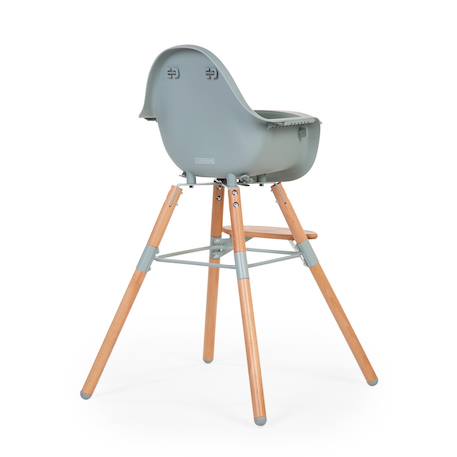 Chaise haute évolutive réglable en hauteur Anthracite+Menthe 12 - vertbaudet enfant 