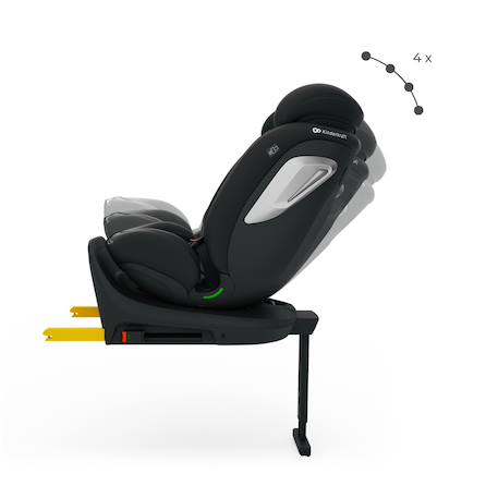 Siège auto Kinderkraft I-360 2 PLUS i-Size 40-150 cm 360° isofix + organisateur voiture Gris+Noir+Vert 11 - vertbaudet enfant 