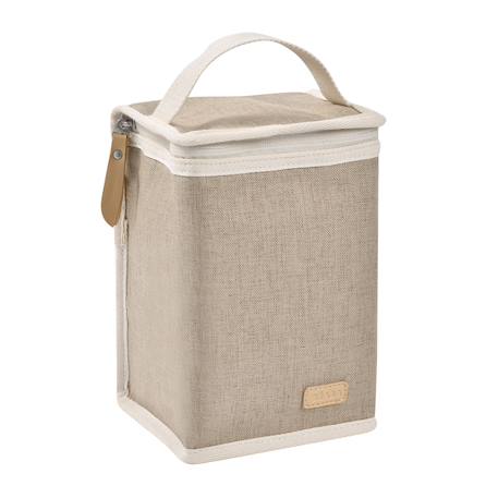 Pochette repas isotherme éco-conçue Gazelle chiné 3 - vertbaudet enfant 