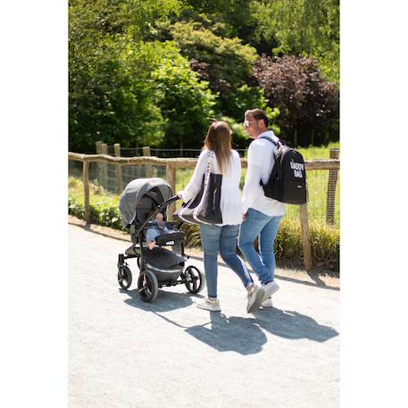 Sac à langer family bag Blanc cassé+Noir+Vert 8 - vertbaudet enfant 