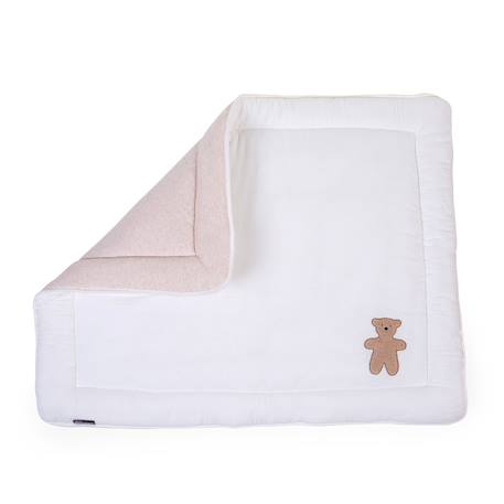 Tapis de parc réversible 75x95 cm Cœurs+Fleur bleu+Neutre 13 - vertbaudet enfant 