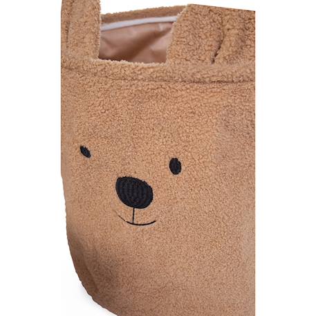 Panier de rangement 30x30x30 cm teddy Blanc cassé+Neutre 9 - vertbaudet enfant 