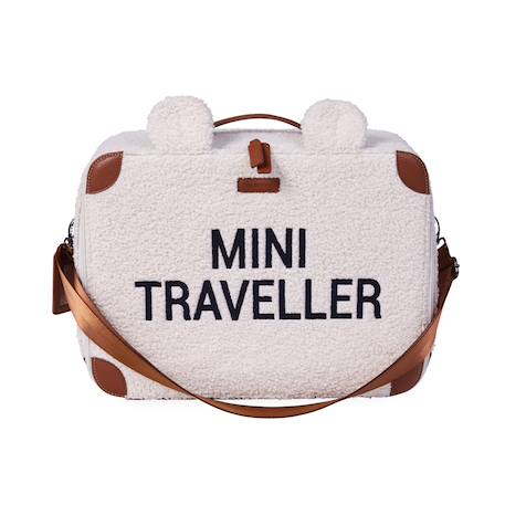 Sac de voyage valise pour enfant mini traveller Teddy blanc cassé+Teddy marron 5 - vertbaudet enfant 