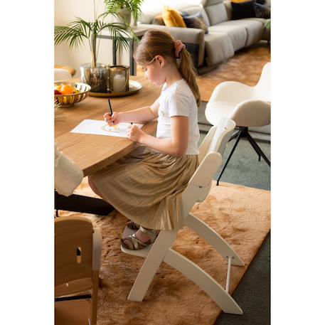 Chaise haute évolutive + tablette evosit Blanc+Gris pierre+Menthe+Neutre+Rouille 2 - vertbaudet enfant 