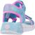 Sandales enfant fille en textile légère confortable Bleu+Bleu blmt+Violet lvmt 9 - vertbaudet enfant 
