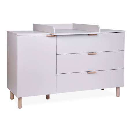 Commode à langer 3 tiroirs Terre argile 5 - vertbaudet enfant 