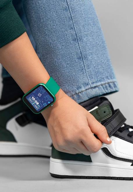 Montre connectée tikkers kids series 13 verte avec bracelet interchangeable Dark green 2 - vertbaudet enfant 