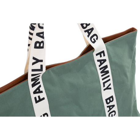 Sac à langer family bag Blanc cassé+Noir+Vert 18 - vertbaudet enfant 