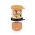 Lot de 2 portions repas en verre 250 ml Bleu nuit/miel+Vert sauge/gazelle 4 - vertbaudet enfant 