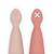 Pré-cuillères d'apprentissage silicone Rose sx+Vert 2 - vertbaudet enfant 