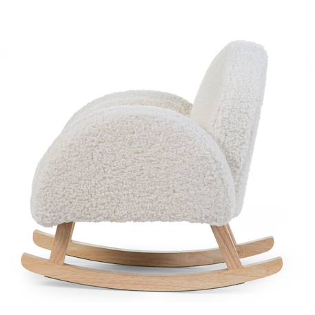 Chaise à bascule teddy pour enfant Teddy blanc cassé 4 - vertbaudet enfant 