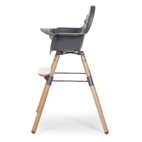 Chaise haute évolutive réglable en hauteur Anthracite+Menthe 4 - vertbaudet enfant 