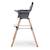 Chaise haute évolutive réglable en hauteur Anthracite+Menthe 4 - vertbaudet enfant 
