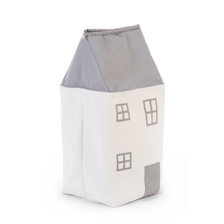Coffre à jouets pour enfants Gris/blanc cassé 1 - vertbaudet enfant 