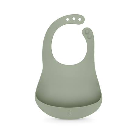 Bavoir silicone Gris vert+Rose sx 1 - vertbaudet enfant 