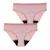 Lot de 2 culottes menstruelles femme Noir+Rose 8 - vertbaudet enfant 