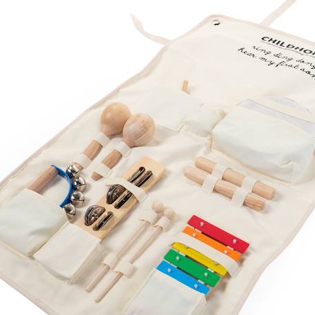 Ensemble de 8 instruments de musique bébé + organisateur Multicolore 5 - vertbaudet enfant 
