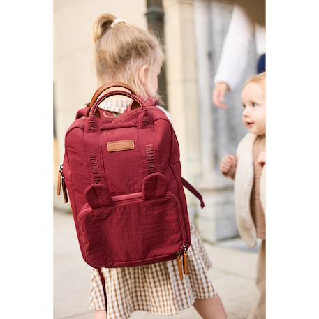 Sac à dos enfant mini club signature Bordeaux+Marine 2 - vertbaudet enfant 