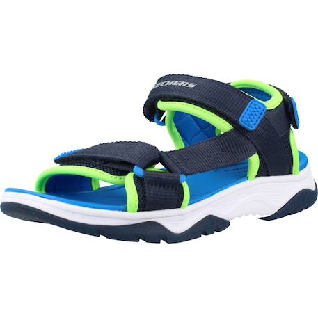 Sandales enfant garçon en textile Bleu nvbl+Gris ccor 4 - vertbaudet enfant 