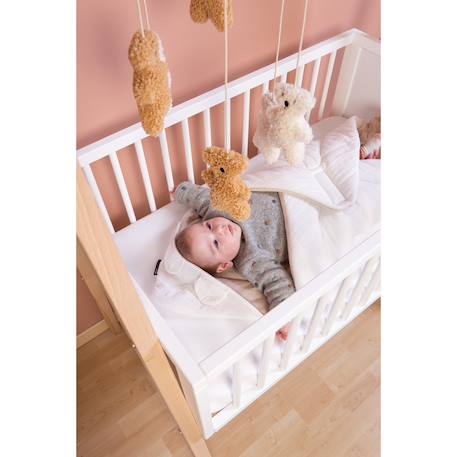 Couverture enveloppante universelle écharpe bébé Fleur bleu+Neutre 12 - vertbaudet enfant 