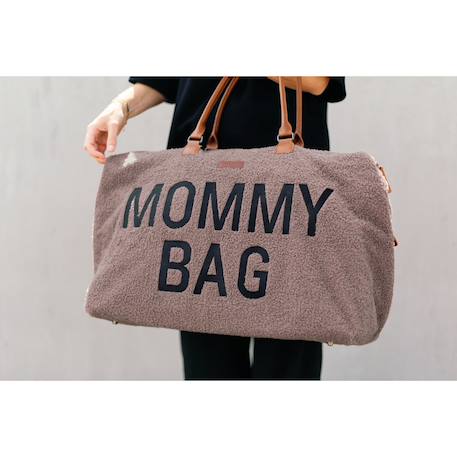 Sac à langer mommy bag Gris toile+Kaki+Marron doux+Textile raphia 14 - vertbaudet enfant 