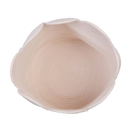 Panier fleur 35x35x35cm corde de coton Blanc cassé 5 - vertbaudet enfant 