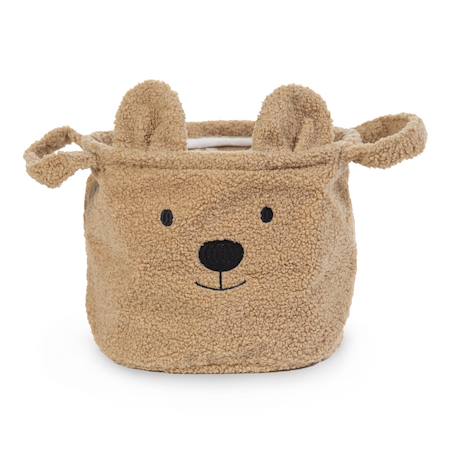 Panier de rangement 25x20x20 cm teddy Blanc cassé+Neutre 7 - vertbaudet enfant 