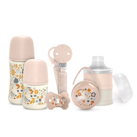 Kit naissance biberons, sucette et attache-tétine Wonderland beige+Wonderland rose+Wonderland vert 5 - vertbaudet enfant 