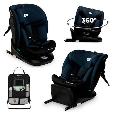 Siège auto Kinderkraft I-GROW I-Size 40-150 cm rotation 360° isofix + organisateur voiture Gris+Noir+Vert 7 - vertbaudet enfant 