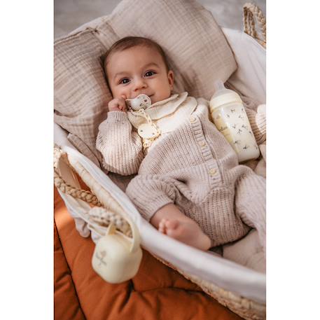 Attache-sucette chaîne Oisillons beige+Oisillons rose 2 - vertbaudet enfant 
