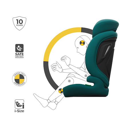 Siège auto enfant  Kinderkraft COMFORT UP 2 PLUS i-Size 76-150cm 3-en-1 air flow housse amovible ceinture 3 points sans isofix Beige+Blue+Gris+Noir+Vert 28 - vertbaudet enfant 