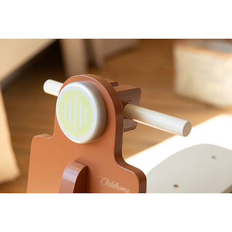Scooter cheval à bascule jouet enfant Rouille/noir 2 - vertbaudet enfant 