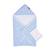 Cape de bain + gant 80 x 80 cm Fleur bleu 1 - vertbaudet enfant 