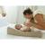 Housse de matelas à langer en coton sofalange Argile beige+Rose épanouie 2 - vertbaudet enfant 