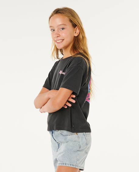 Top layday crop fille Bone+Washed black 8 - vertbaudet enfant 