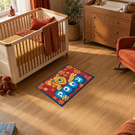Tapis enfant  motif animaux lyn48 winnie d Rouge 1 - vertbaudet enfant 