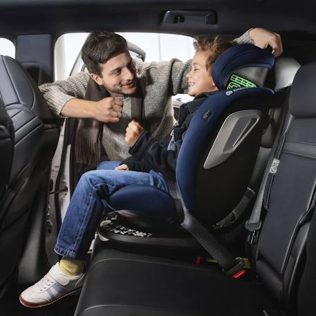 Siège auto Kinderkraft I-GROW 2 PLUS i-Size 40-150 cm évolutif 4 en 1 + organisateur voiture Bleu+Gris+Noir+Vert 14 - vertbaudet enfant 