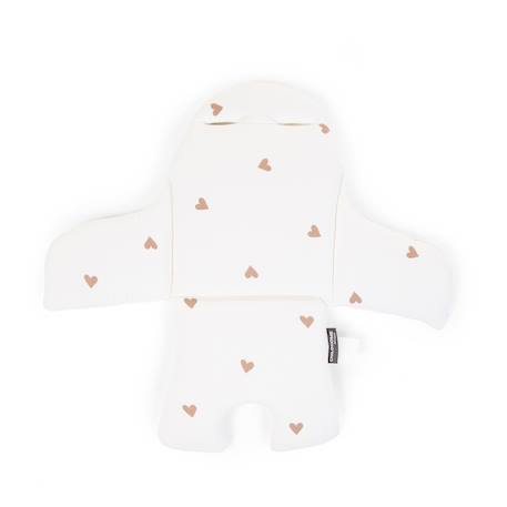 Coussin pour chaise haute jersey Cœurs+Nude 4 - vertbaudet enfant 