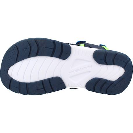 Sandales enfant garçon en textile Bleu nvbl+Gris ccor 6 - vertbaudet enfant 