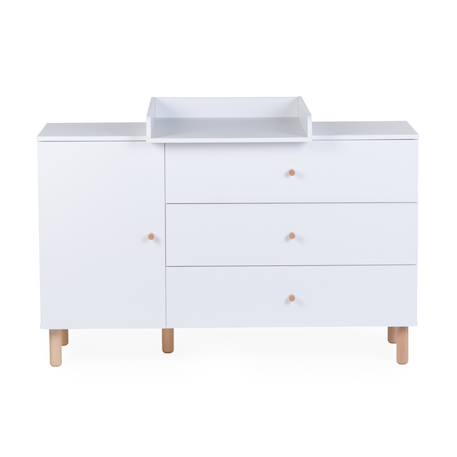 Commode à langer 4 tiroirs Blanc 1 - vertbaudet enfant 