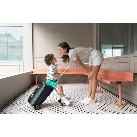 Valise enfant avec assise de voyage Guimauve+Vert bleu 12 - vertbaudet enfant 