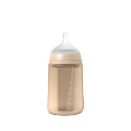 Biberon en silicone avec tétine sx pro 240 ml débit m Bleu+Neutre+Rose 7 - vertbaudet enfant 