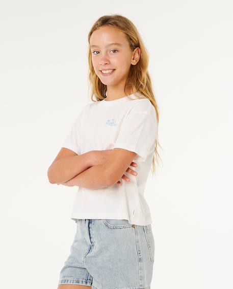 Top layday crop fille Bone+Washed black 2 - vertbaudet enfant 