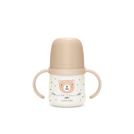Biberon à anses phosphorescentes +6mois 150ml Wild & free bleu+Wild & free gris+Wild & free marron+Wild & free rose 13 - vertbaudet enfant 