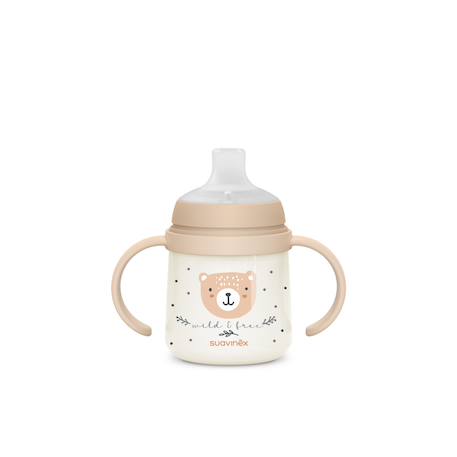 Biberon à anses phosphorescentes +6mois 150ml Wild & free bleu+Wild & free gris+Wild & free marron+Wild & free rose 15 - vertbaudet enfant 