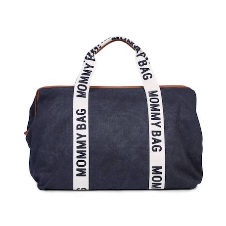 Sac à langer de voyage grande contenance signature mommy bag Indigo+Noir 7 - vertbaudet enfant 
